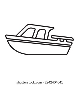 boat icon vector illustration logo design