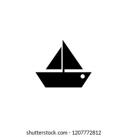 boat icon. boat vector illustration on white background for web and apps.