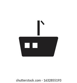 boat Icon Vector Illustration on white background.