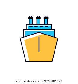 boat icon vector image white background