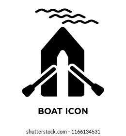 Boat icon vector isolated on white background, Boat transparent sign