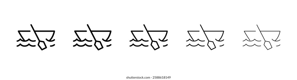Boat icon Vector logo sign