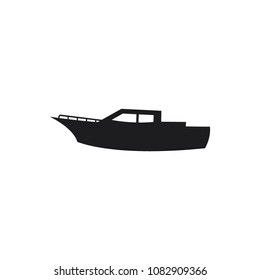 boat icon vector logo template 