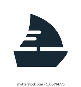 Boat Icon Vector Logo Template
