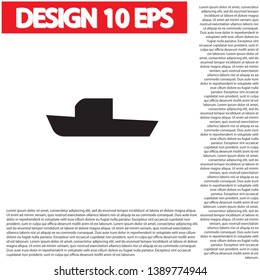 boat icon vector . Lorem Ipsum Illustration design