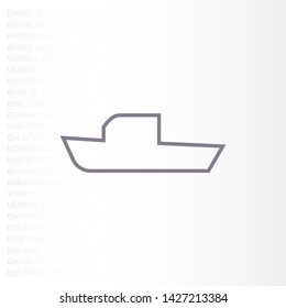 boat icon vector . Lorem Ipsum Illustration design