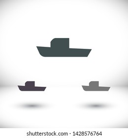 boat icon vector . Lorem Ipsum Illustration design
