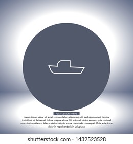boat icon vector . Lorem Ipsum Illustration design