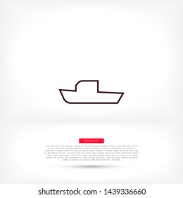 boat icon vector . Lorem Ipsum Illustration design