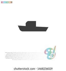 boat icon vector . Lorem Ipsum Illustration design