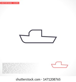 boat icon vector . Lorem Ipsum Illustration design