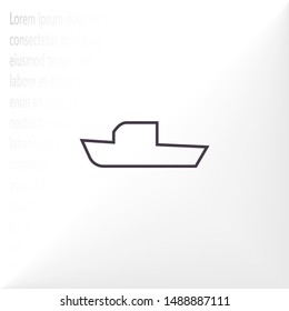 boat icon vector . Lorem Ipsum Illustration design
