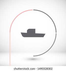 boat icon vector . Lorem Ipsum Illustration design