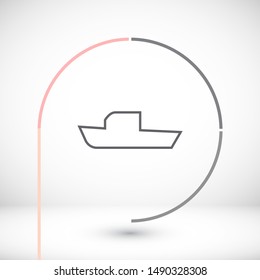 boat icon vector . Lorem Ipsum Illustration design