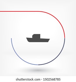 boat icon vector . Lorem Ipsum Illustration design