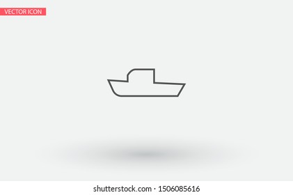 boat icon vector . Lorem Ipsum Illustration design