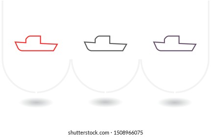 boat icon vector . Lorem Ipsum Illustration design