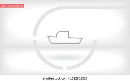 boat icon vector . Lorem Ipsum Illustration design
