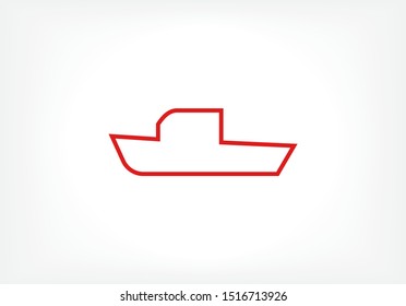 boat icon vector . Lorem Ipsum Illustration design