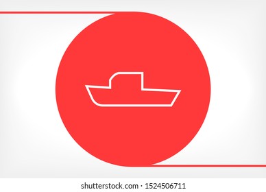 boat icon vector . Lorem Ipsum Illustration design