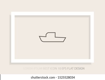 boat icon vector . Lorem Ipsum Illustration design
