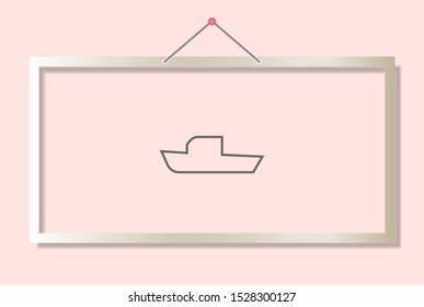 boat icon vector . Lorem Ipsum Illustration design