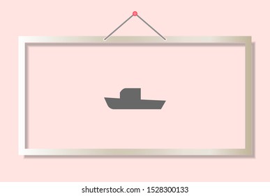 boat icon vector . Lorem Ipsum Illustration design