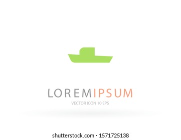 boat icon vector . Lorem Ipsum Illustration design