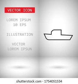 boat icon vector . Lorem Ipsum Illustration design