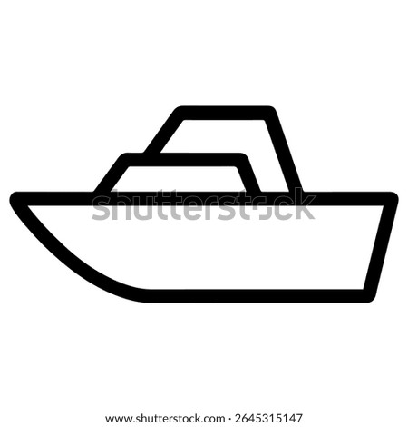 boat icon vector on white background
Vector icon on white background travel