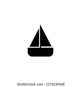 boat icon vector. boat sign on white background. boat icon for web and app