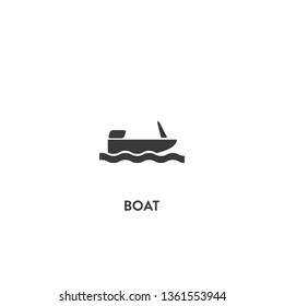 boat icon vector. boat sign on white background. boat icon for web and app