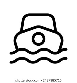 Boat Icon Vector Symbol Design Illustration