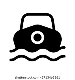 Ilustración de diseño de símbolo de Vector de icono de barco