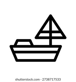 Boat Icon Vector Symbol Design Illustration