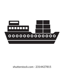 boat icon vector template illustration logo design