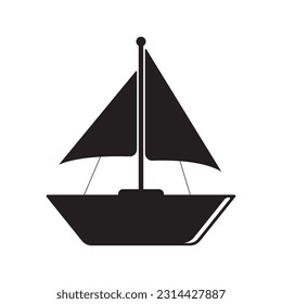 boat icon vector template illustration logo design