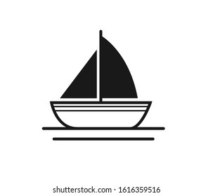 boat icon, boat icon vector, in trendy flat style isolated on white background. boat icon image, boat icon illustration