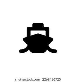 boat icon vector, in trendy flat style isolated on white background. boat icon picture, boat icon illustration
