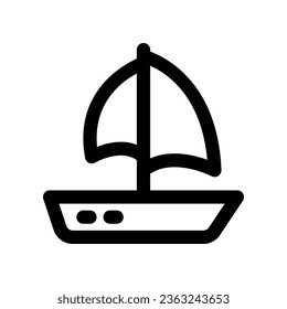 boat icon. vector icon for your website, mobile, presentation, and logo design.