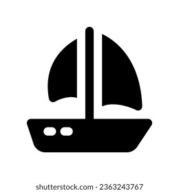boat icon. vector icon for your website, mobile, presentation, and logo design.