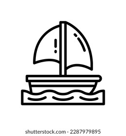 boat icon for your website, mobile, presentation, and logo design.