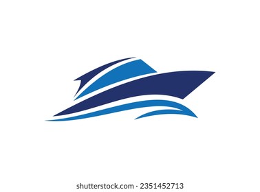 Boat Icons. Set contains symbol as Transportation; Sailboat, Ship, Nautical Vessel