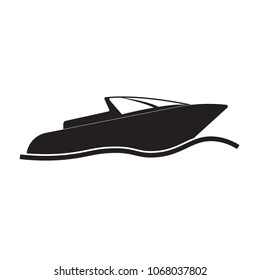 Boat icons.Black and white.Web and mobile