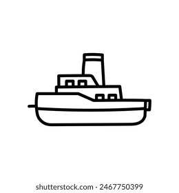 Boat Isolated Icon, Vector Illustration
