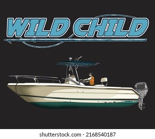 boat isolated on black background for poster, t-shirt print, business element, social media content, blog, sticker, vlog, and card. vector illustration.