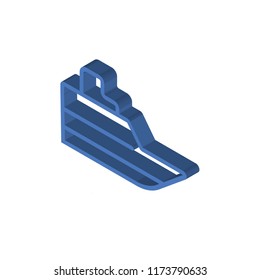 Boat isometric left top view 3D icon