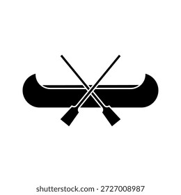 Barco kayak icono simple, Ilustración vectorial sobre fondo blanco