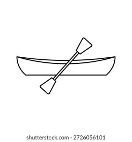 Boot Kajak Symbol, Vektor Design Vorlage. Vektorgrafik. Navigationssymbol