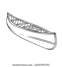 boat line art illustration drawing